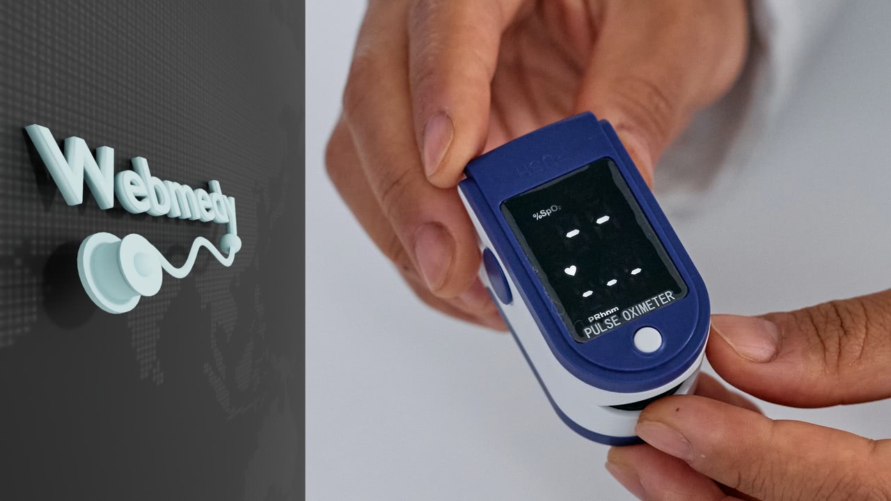 Oxymètre de pouls portatif avec sonde (doigt) adulte et enfant